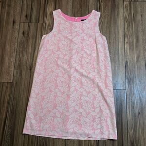H&M Pink White Lace Floral Dress Size M